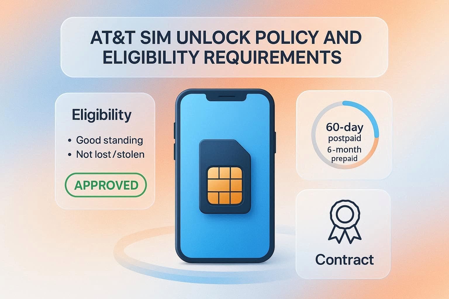 requirements to unlock at&t sim