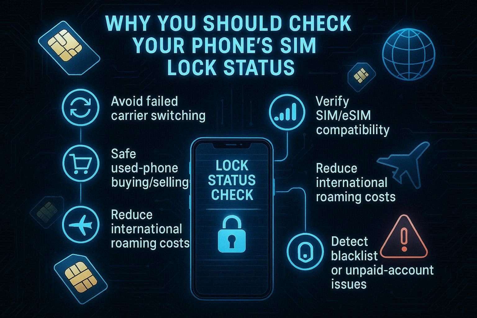 why check sim lock status