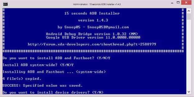 run adb command