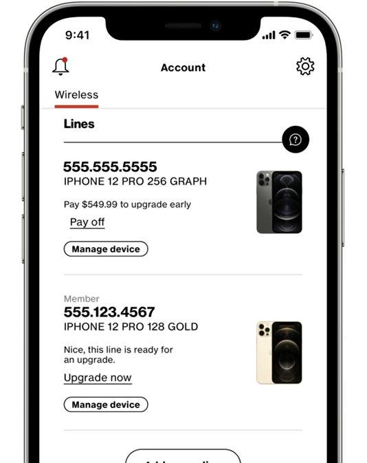 tap on manage device