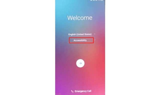 click accessibility and enter accessibility menu