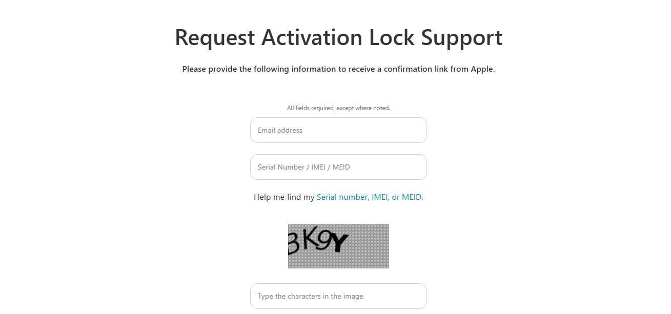 contact apple support with proof of purchase