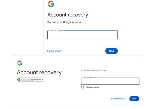 google account recovery