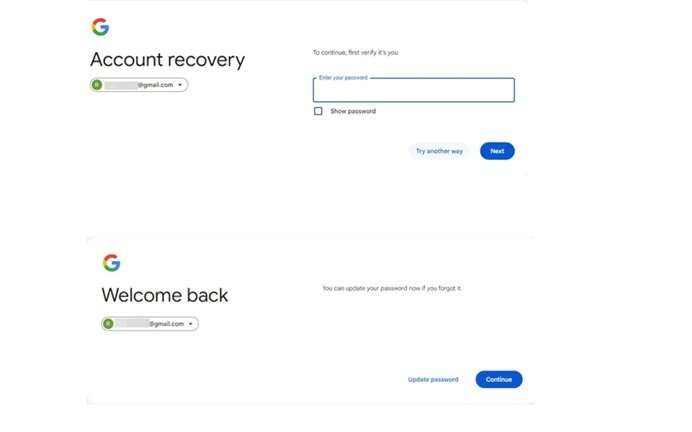 change and save password