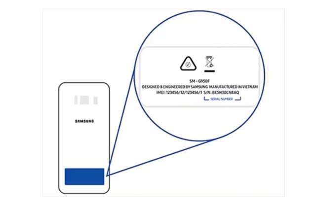 smartphone reference label