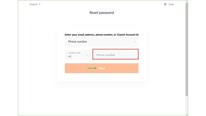enter account info