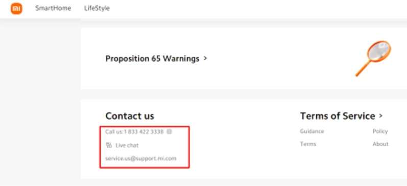 contact customer support