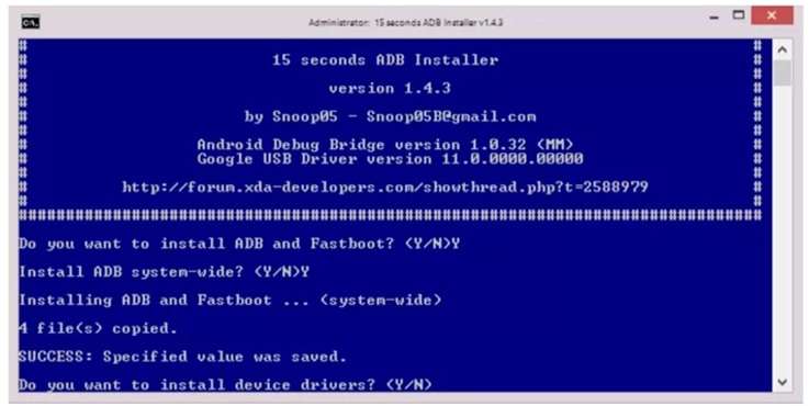 run adb command