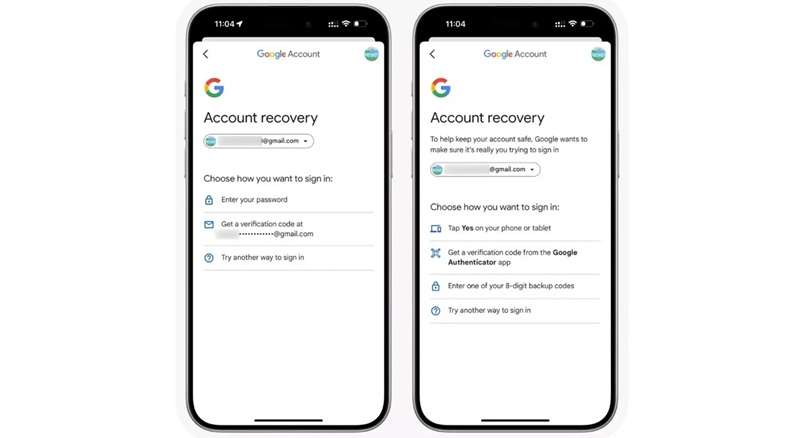 google account recovery