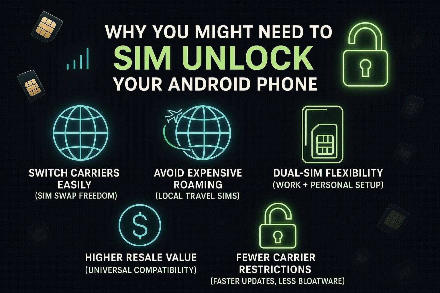 why unlock sim android lock