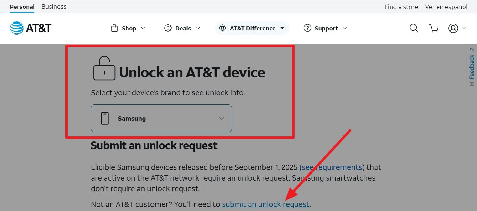submit the unlock request