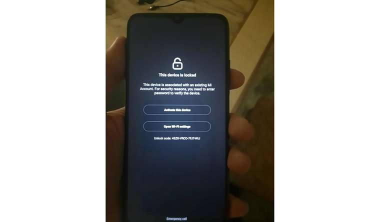 this device is locked xiaomi