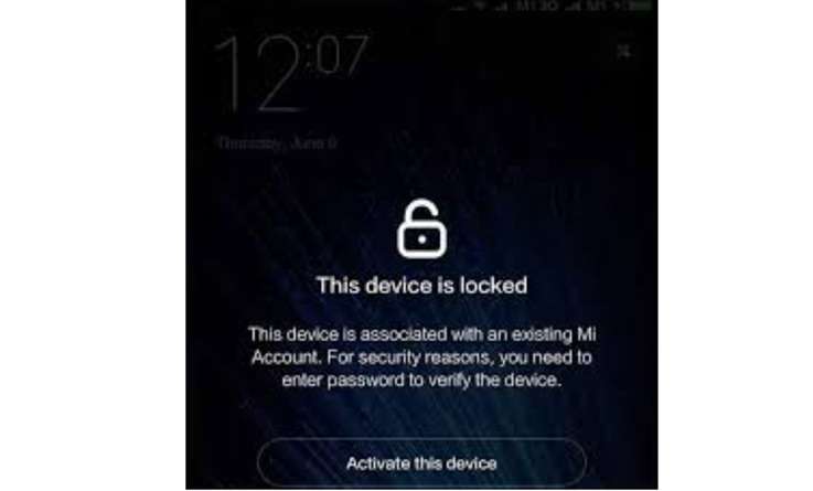 mi account lock