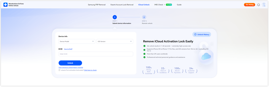 open online unlock website