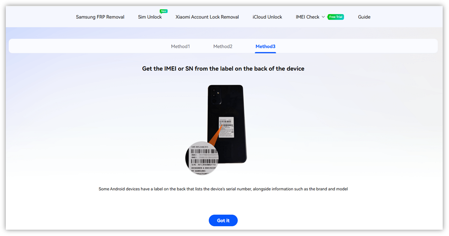 Inspect the Device Label